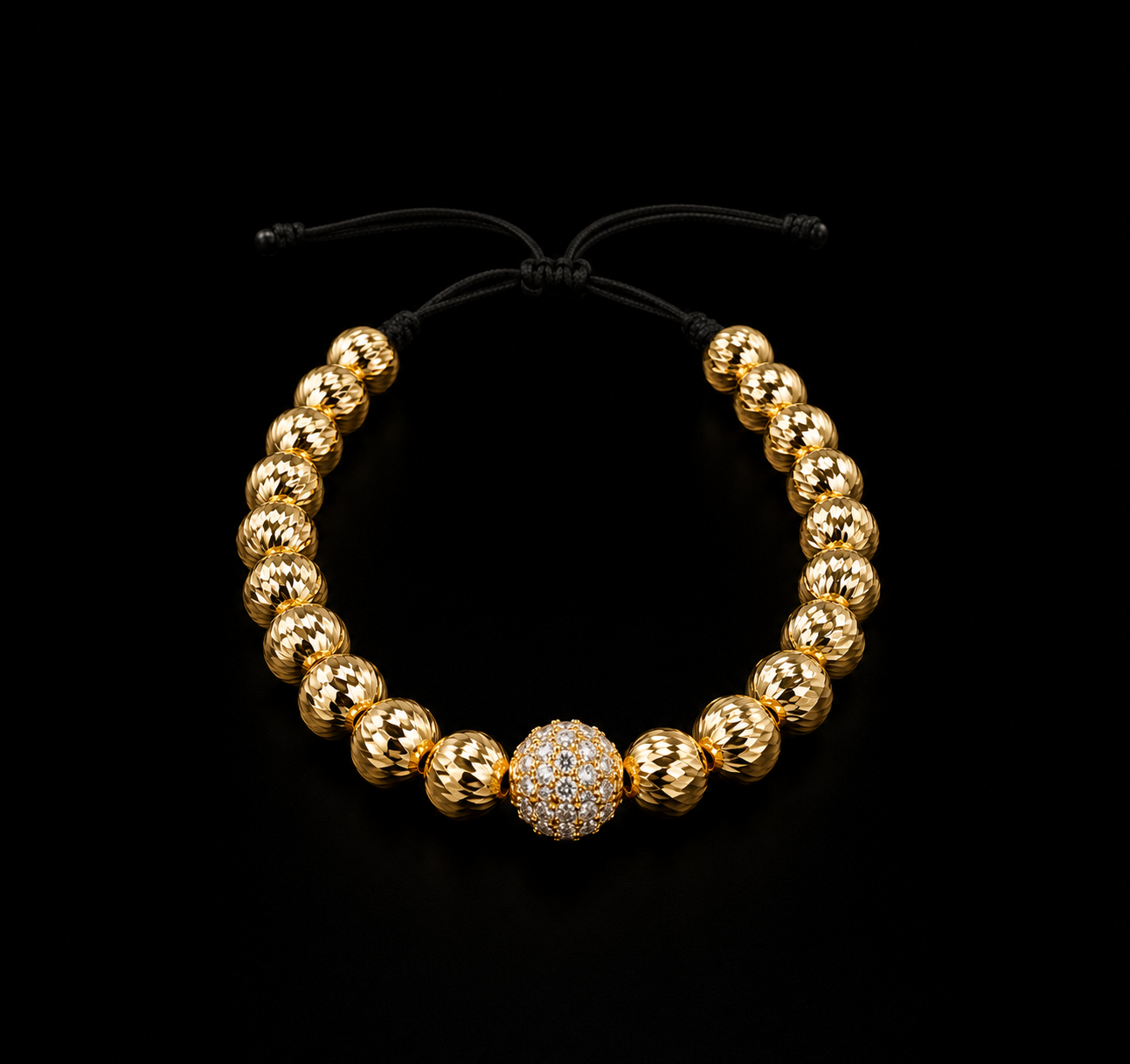 Pulsera de balines diamantados Mujer