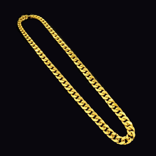 Cadena cubana en oro de 18 Kilates